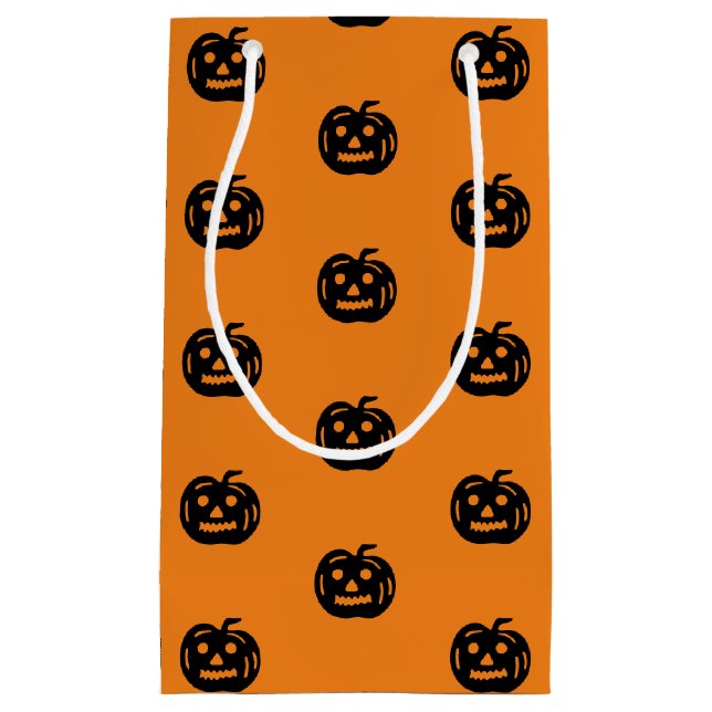 Halloween svart orange jack o lykta mönster söt (Framsidan)