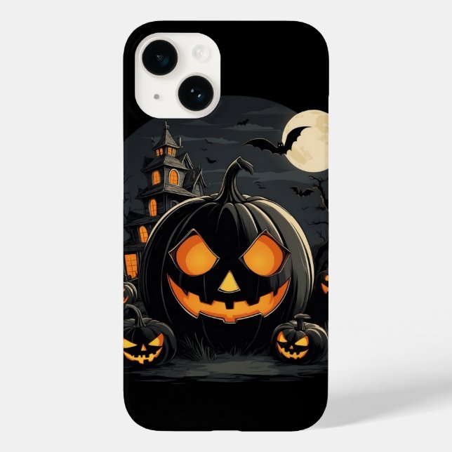 Halloween svart pumkin iPhone/iPad-fall (Baksida)