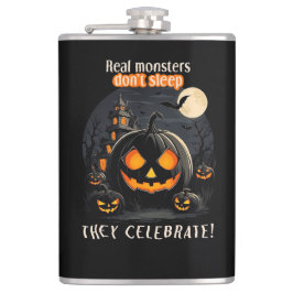 Halloween svart pumpa fickplunta