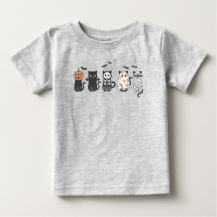Halloween Svarta katter Spooky Cute Funny T Shirt