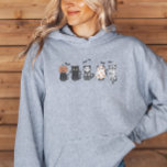Halloween Svarta katter Spooky Cute Funny T Shirt<br><div class="desc">Skaka och söt den här Halloween med den här fina svarta kattbesättningens tröja och T-shirt! Den här utformningen är en must-over för vilken kattälskare som helst,  som har ett helt proffsivt drag av en pumpkatt,  fladdermus-katt,  skelettkatt,  spökkatt och mummikatt. Minneshögtiden i ett kattdjur som är både roligt och sött.</div>
