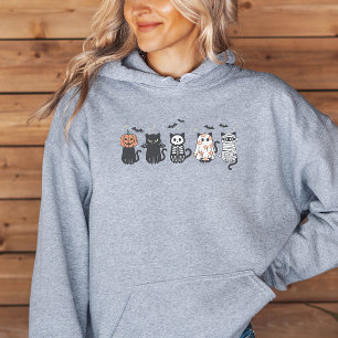 Halloween Svarta katter Spooky Cute Funny T Shirt