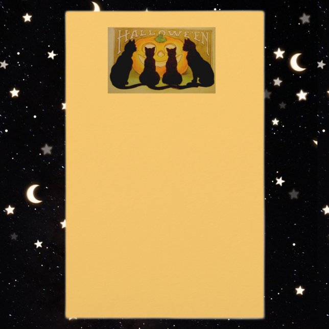 Halloween Svarta katter Stationary Brevpapper (Skapare uppladdad)