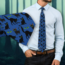 Halloween Svarta Katters Ögon Mönster Slip Slips