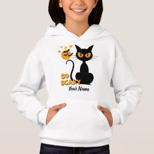 Halloween-svarta knattar, skräddarsydda namnflicko t shirt