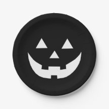 Halloween svartvit Jack o lantern är läskläskig.