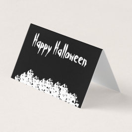 Halloween svartvita döskallar med hög anpassningsb kort