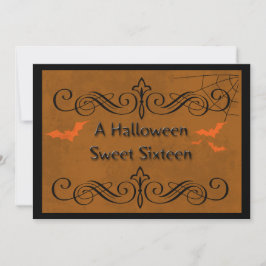 Halloween Sweet Sixteen Inbjudningar
