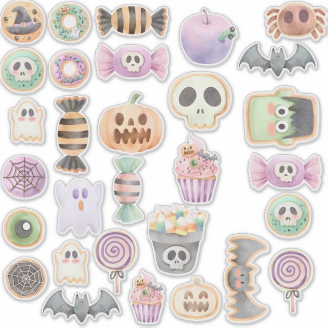 Halloween Sweets Stickers Klistermärken (Framsida)
