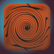 Halloween Swirl Papprare Tallrikar