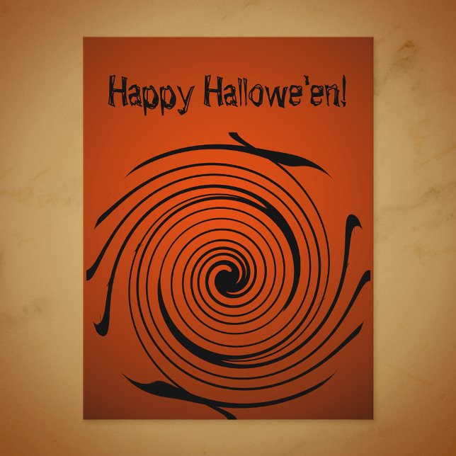 Halloween Swirl vykort (Skapare uppladdad)