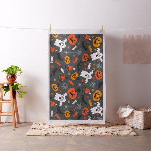 Halloween-symboler mönster tyg