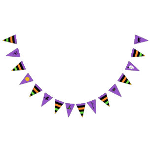 Halloween Symbols Pennant Bunting Flaggor