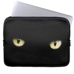 Halloween synar den svart katten den laptop sleeve