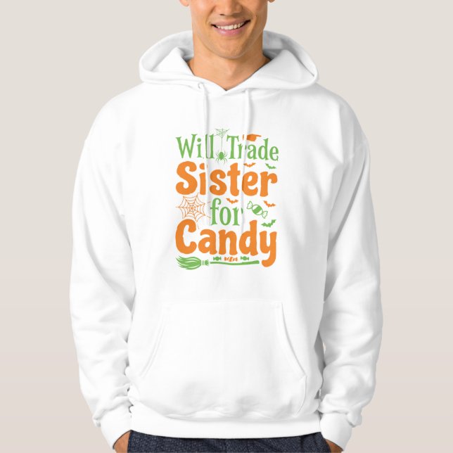 Halloween Syster Godis Handel Design_1 Hoodie (Framsida)