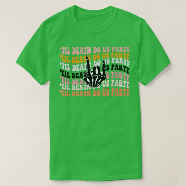 Halloween Systerfest S Skräckbrud Eller Dö T Shirt (Design framsida)