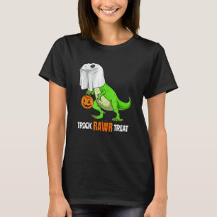Halloween T Rex Dinosaur Ghost Trick Rawr Treat C Shirt