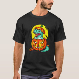 Halloween T Rex Dinosaur Halloween Pumpkin Gift Bo Shirt