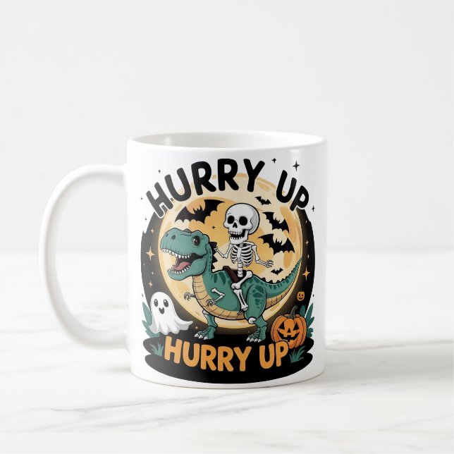 Halloween T-Rex Kaffemugg (Vänster)