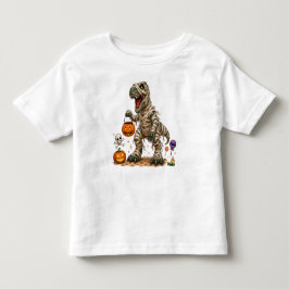 Halloween T Rex Mummy Barn Shirt