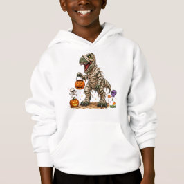 Halloween T Rex Mummy Barn Shirt