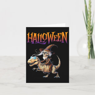 Halloween T-rex Skeleton Ride Kort