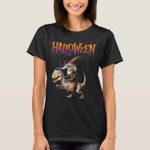 Halloween T-rex Skeleton Ride T Shirt