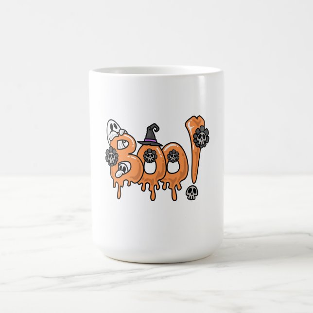Halloween T-shirt Design, Halloween Graphic Design Kaffemugg (Center)