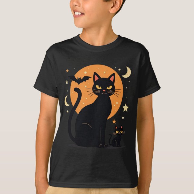 Halloween T-Shirt för barn - Cute Jack-o-Lantern (Framsida)