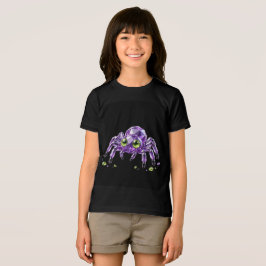Halloween T-shirt för barn med kristallspindel