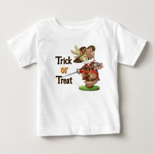 Halloween T-shirt för barn med slogan – Trick or T