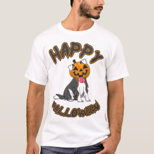 Halloween T-shirt för hundGlad Halloween T-shirt f