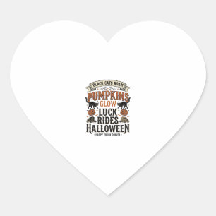 Halloween T-Shirt för Lastbilschaufförer med Svart Hjärtformat Klistermärke
