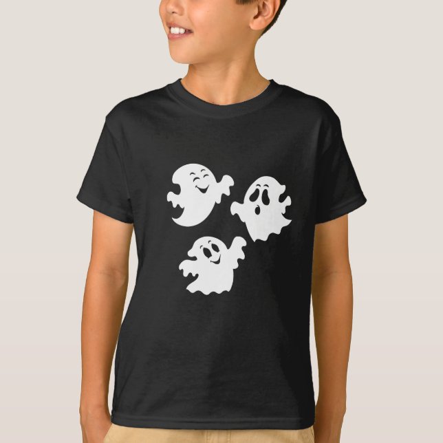 Halloween T-shirt för pojkar med spöken (Framsida)
