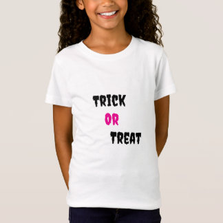 Halloween T-shirt för söta barn med 'Trick or Trea