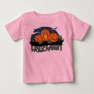 Halloween t-shirt för spädbarn. Barnens storlek oc
