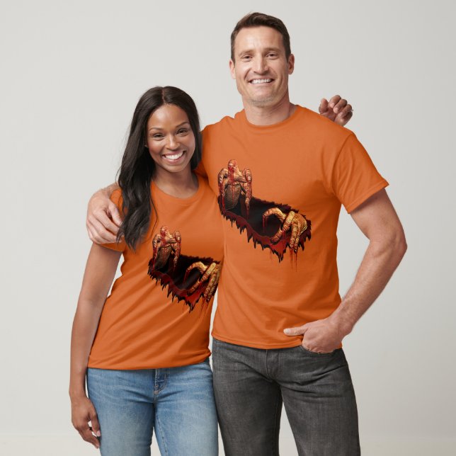 Halloween T-shirt Horror Zombie Odöda Tee Shirt (Unisex)