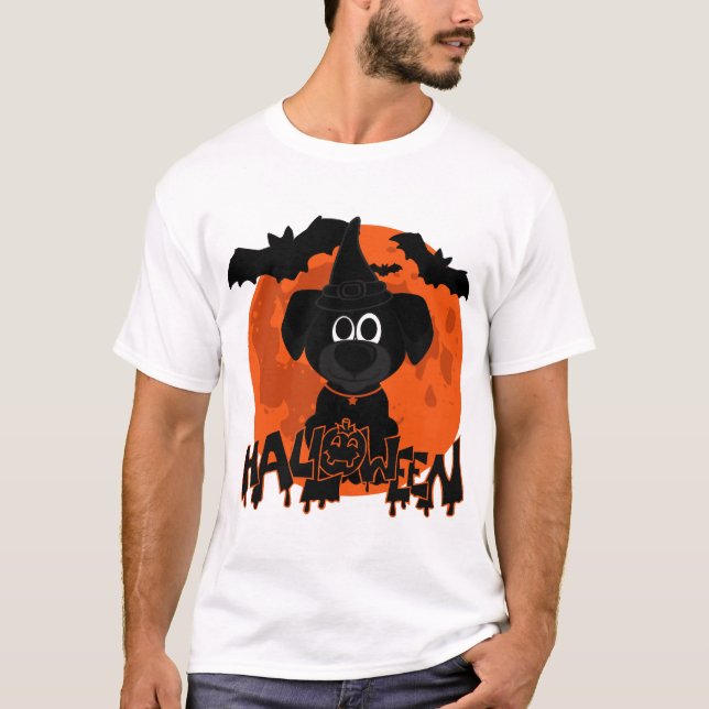 Halloween t-shirt hundar (Framsida)