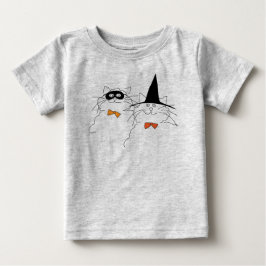 Halloween T-Shirt med katt-tema