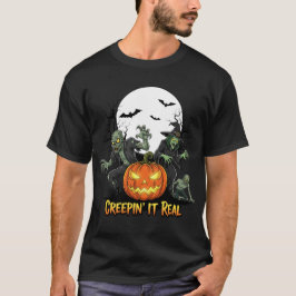 Halloween T-shirt med rolig skrämmande natt