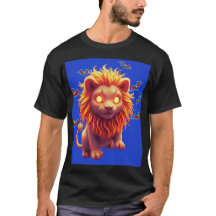 Halloween T-Shirt med spökande lejon för dem som ä