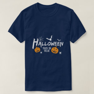 Halloween T-Shirt med 'Trick or Treat'