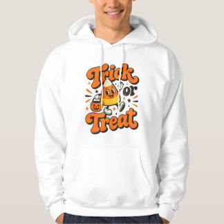 Halloween T-Shirt med 'Trick or Treat' Hoodie