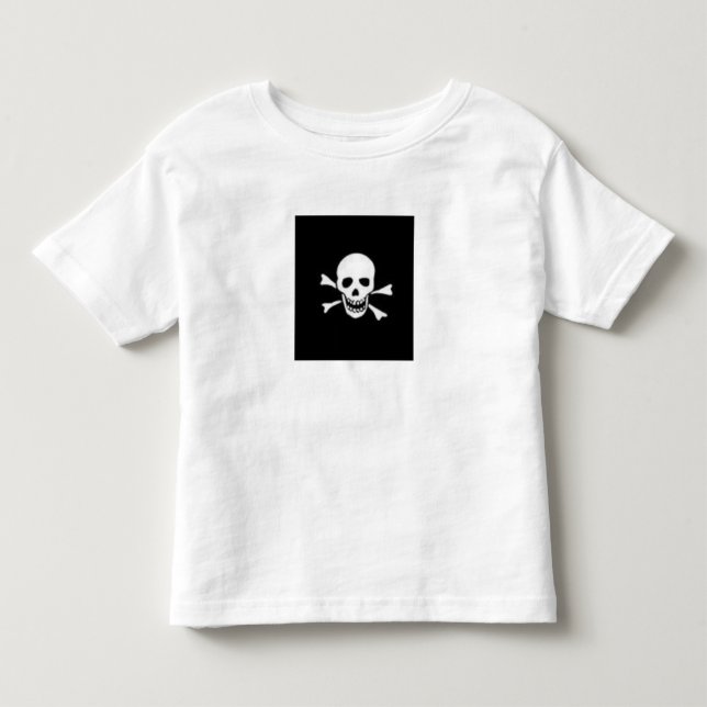 HALLOWEEN T SHIRT SKULL KIDS FÖR SVART OCH VITT (Framsida)