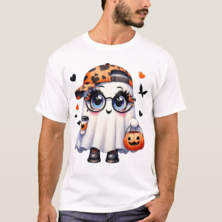 Halloween T-Shirt, söß Ghost Tee, Pumpkin Shirt T