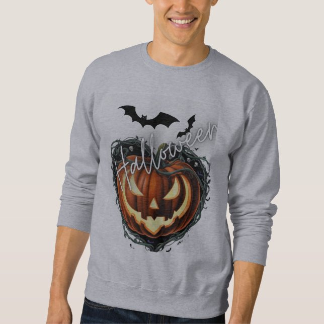 Halloween T-shirts Lång Ärmad Tröja (Framsida)