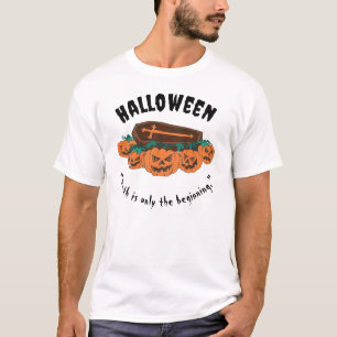 Halloween t-shirts "Om du dör, stanna död."