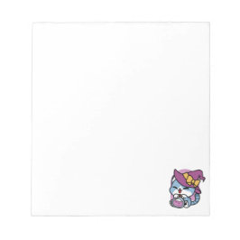 Halloween Tabby Cat – Witch Hat & Potion Art Anteckningsblock