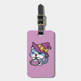 Halloween Tabby Cat – Witch Hat & Potion Art Bagagebricka