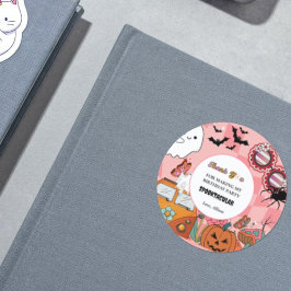 Halloween-Tack-favorittaggar Runt Klistermärke